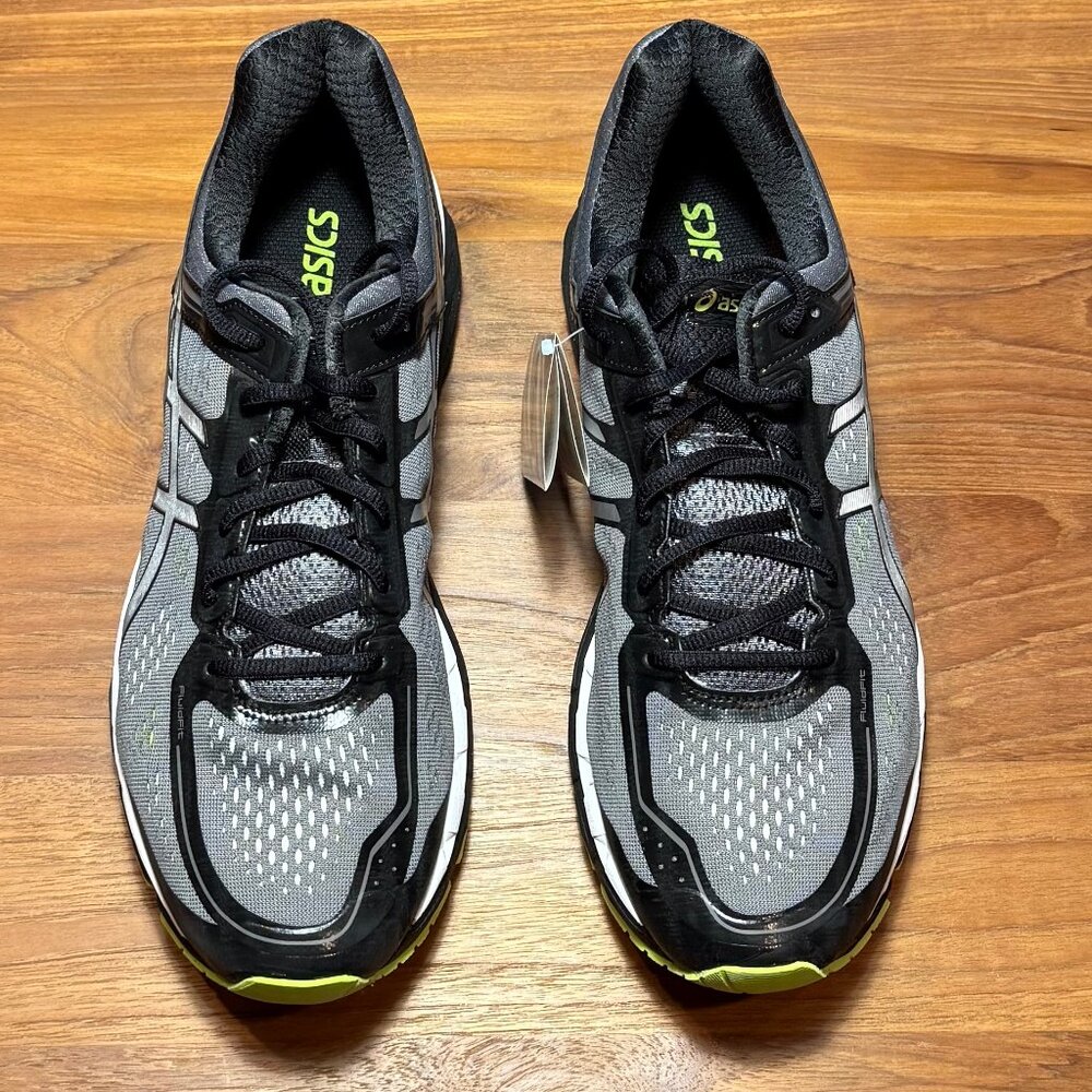 Asics Gel‎ Kayano 22 Men's Size 12 Charcoal/Silver/Lime New with Box